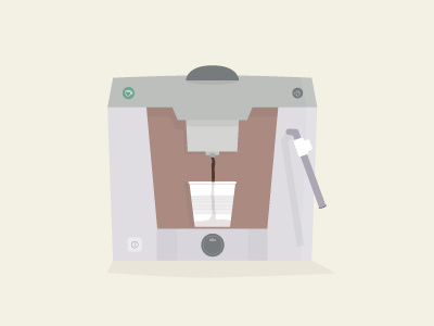 Coffee machine coffee coffee machine flat flat design machine