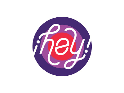 ¡Hey! logo ambigram hey lettering logo script