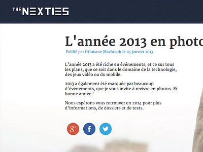 2013 photo recap article blog css3 flat html5 js ui ux webdesign webzine