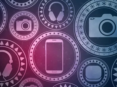 Holiday Wish List Blog blog christmas electronics gifts graphic holiday pattern patterns technology vector wish list