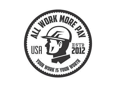 Respect the Working Man coin construction face fairview hard hat logo work