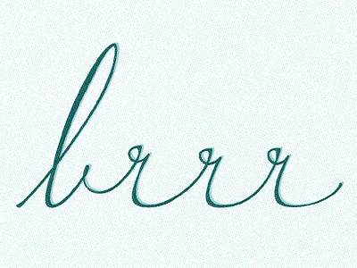 just some topical lettering... brrr cold lettering minnesota script type weather