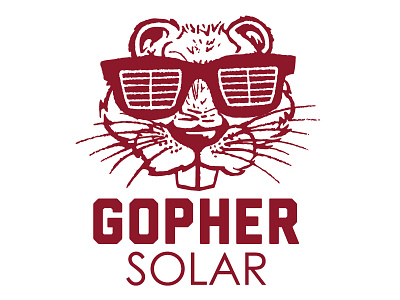 Gopher Final Alt gopher logo solar power vector