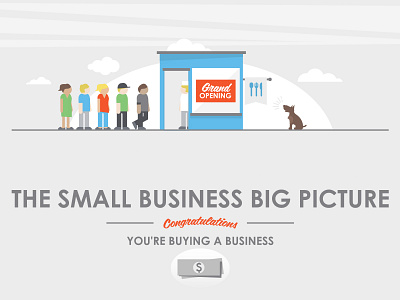 Small Biz illustration infographic vector