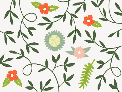 Floral Pattern floral flowers illustration leaves pattern