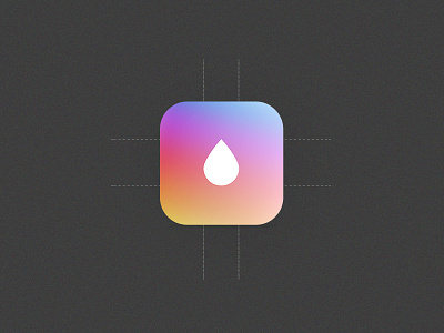 Icon Mockup colors drop icon ios7 mockup