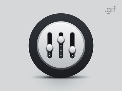 Volume icon knobs osx physics sliders volume