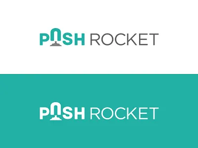 Push Rocket Logo graphic design illustrator logo messaging mobile rocket