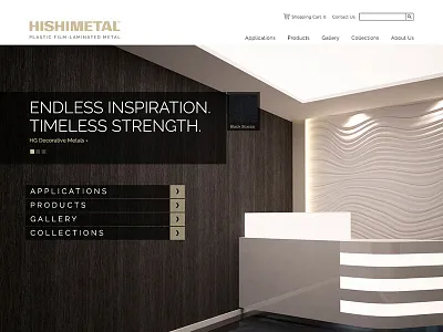Hishimetal art direction design ecommerce wed