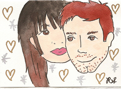 xoxo designdojo illustration love watercolor