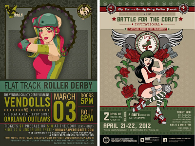 Roller Derby Poster Design graphic design illustration roller derby sports