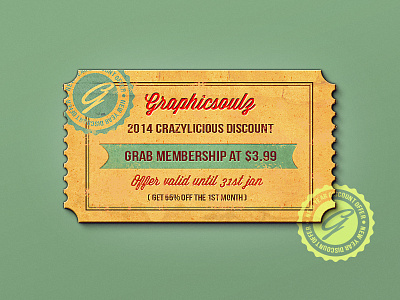 Discount Coupon 2014 coupon discount discount coupon discount offer grunge happy new year membership premium