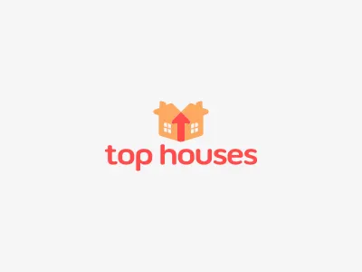 Top Houses Freebie arrow free free houses logo free psd freebie house houses mark minimal real estate logo simple