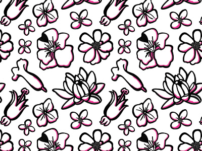 Floral Pop floral girly graphic pattern pop print