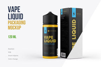 Vape Liquid Packaging Mockup 120ml bottle chubby gorilla container dropper drugs e juice e liquid ejuice eliquid essential oils eye dropper glass gorilla bottle liquid medical mock up mockup nicotine pen shaped vape liquid packaging mockup