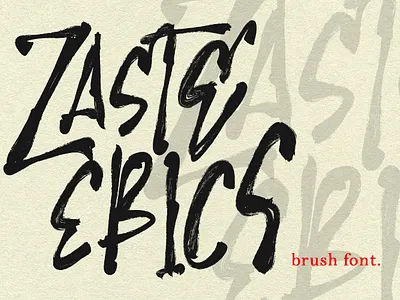 Zaste Ebics Brush Display Font brush font handmade font handmade typeface handwritten font lettering typeface modern font webfont website font
