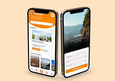 Travel Itinerary App Ui design mobile app travel app travel itinerary app ui ui design ui designer user interface