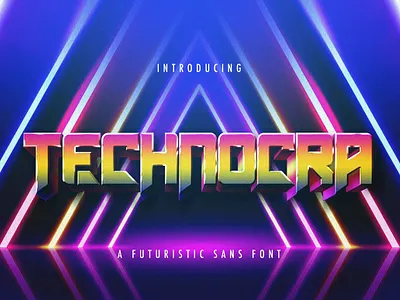 Technocra - Futuristic Sans Font decorative display displaysans esport futuristic logotype modern multilingual sansserif scifi techno technocra futuristic sans font typography various