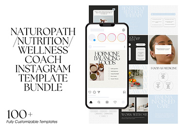 Wellness Coach Template Bundle canva templates coach template coach template bundle health and wellness health coach templates holistic nutrition hormone coach instagram carousel instagram stories instagram template bundle naturopath naturopath templates nutrition coach nutrition templates nutritionist social media post template bundle wellness coach template wellness coach template bundle wellness template