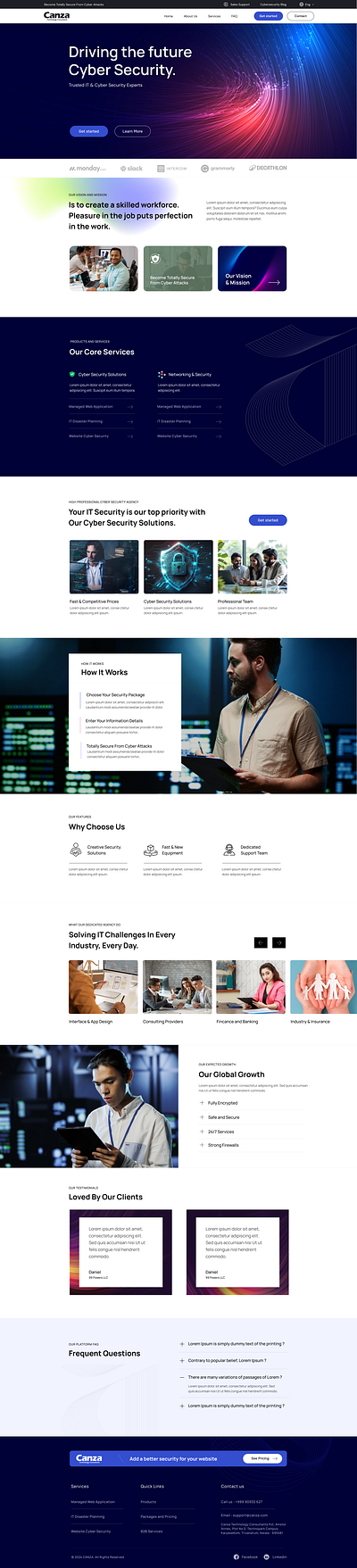 Cyber Security branding clean cyber security design graphic design theme typo ui website