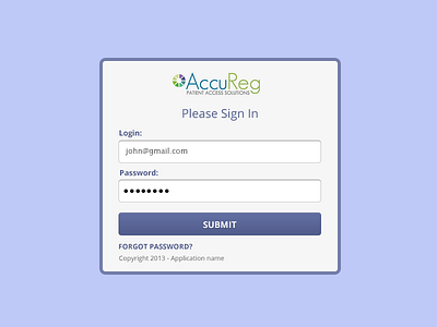 Login Accureg login