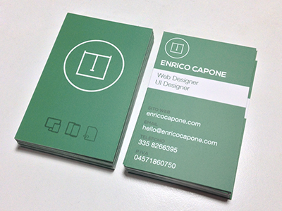 Personal business card branding business card ui