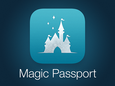 Magic Passport App Icon (DLR) app disneyland icon ios ios7 magic passport