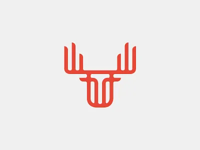 Western Rise Mark animal anters apparel brand elk line logo minimal moose stag wilderness