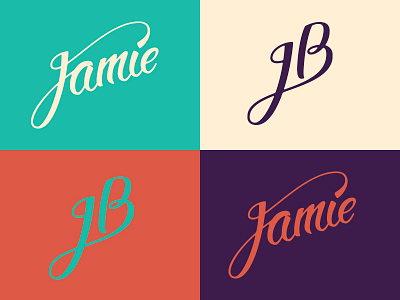 Jamie calligraphy cursive custom type lettering logo type typography