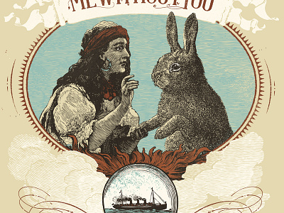 East Enders Wives band fortune teller mewithoutyou mysticism rabbit shirt