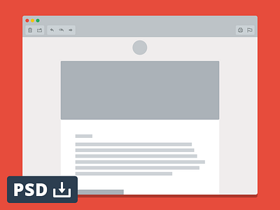 Email Window Mockup download flat free freebie mockup psd psddd vector window