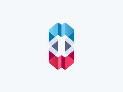 Unused logo with bone in the negative space 3d architectural arrows bone dogfood factory for sale logo negative space structure symbol