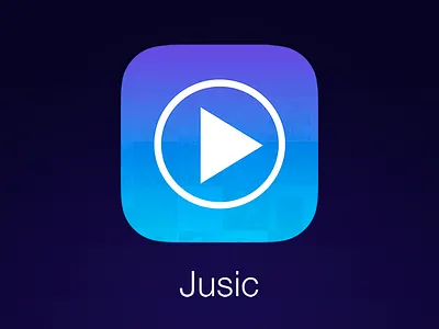 Jusic iOS Icon app application clean flat icon ios ios7 iphone jusic logo sketch