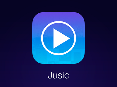 Jusic iOS Icon app application clean flat icon ios ios7 iphone jusic logo sketch