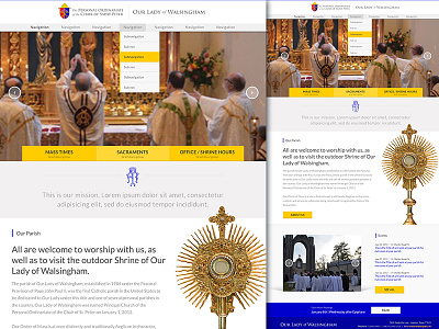 Walsingham - WIP catholic catholic church catholic web responsive ui ux web design website