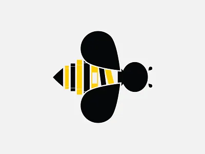 'Scholastic Waxes' Logo bee brand illustration logo paint scholastic wax