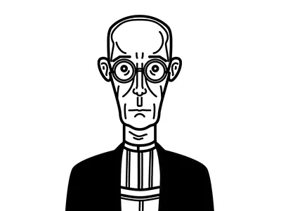 American Gothic american americana farm farmer gothic grant painting pitchfork wood