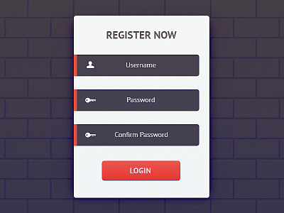 Registration Forms bricks button form login login form registration signup signup form
