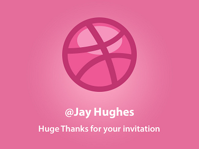 Hello, World! dribbble glad hello invite thanks welcome
