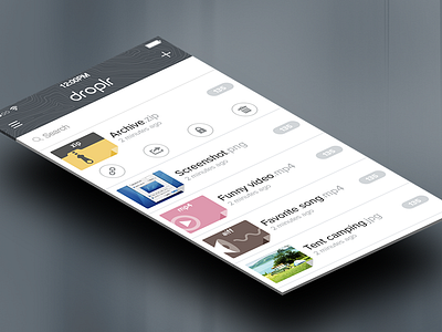 Droplr on iOS 7 droplr ios7 iphone