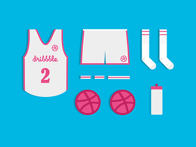 Dribbble Invite ball basket dribbble invite jersey play