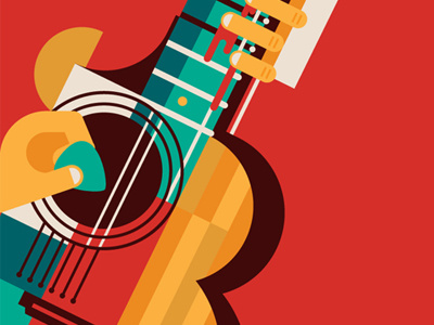 Play 'Til You Bleed guitar illustration resolution vector