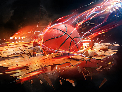 Broken By Poisonvectors D6uhb3w 3d max artwork basketball basketball gym college design futurephenom lights photoshop posters sports stadium