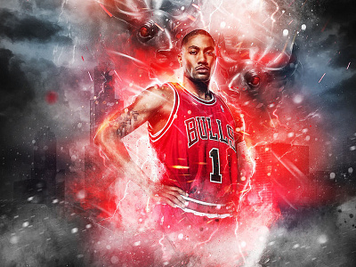 Fury By Poisonvectors D6qglp8 bulls custom poster derrick rose futurephenom photoshop sports illustration