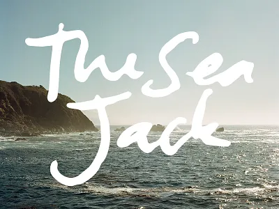 The Sea Jack big sur hand done handwriting hasselblad
