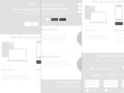 Wireframe app design ios mobile responsive ui ux web web design wireframes