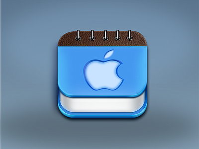 Book 3d colours icon ios shiny