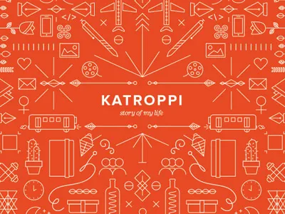 Katroppi, Story of My Life graphics icons illustrations line art symbols