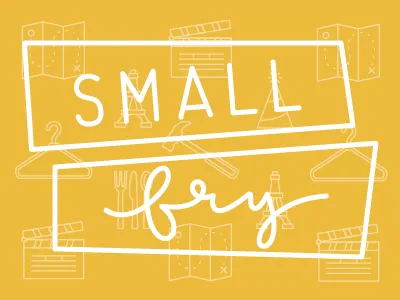 Small Fry Logo blog blog design branding children hand drawn type hand lettering icons logo pattern