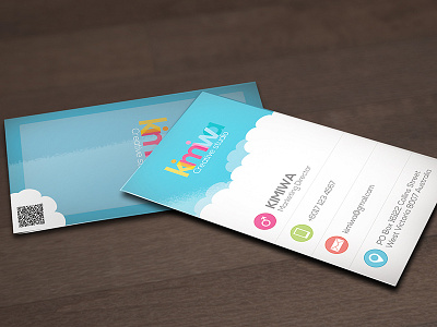 Cloud business card business card cloud clouds cloudy computing print print template technology